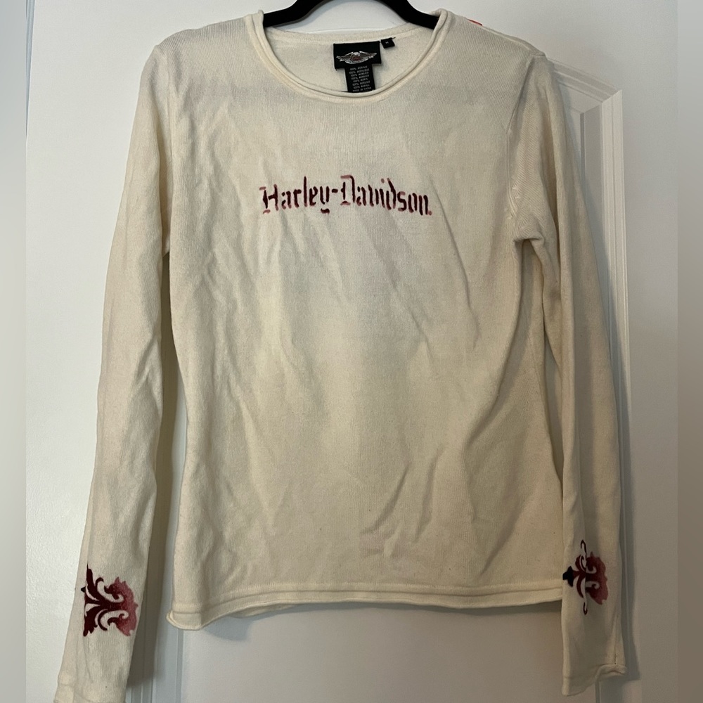Authentic Harley Davidson soft cream sweater M | Classy & warm